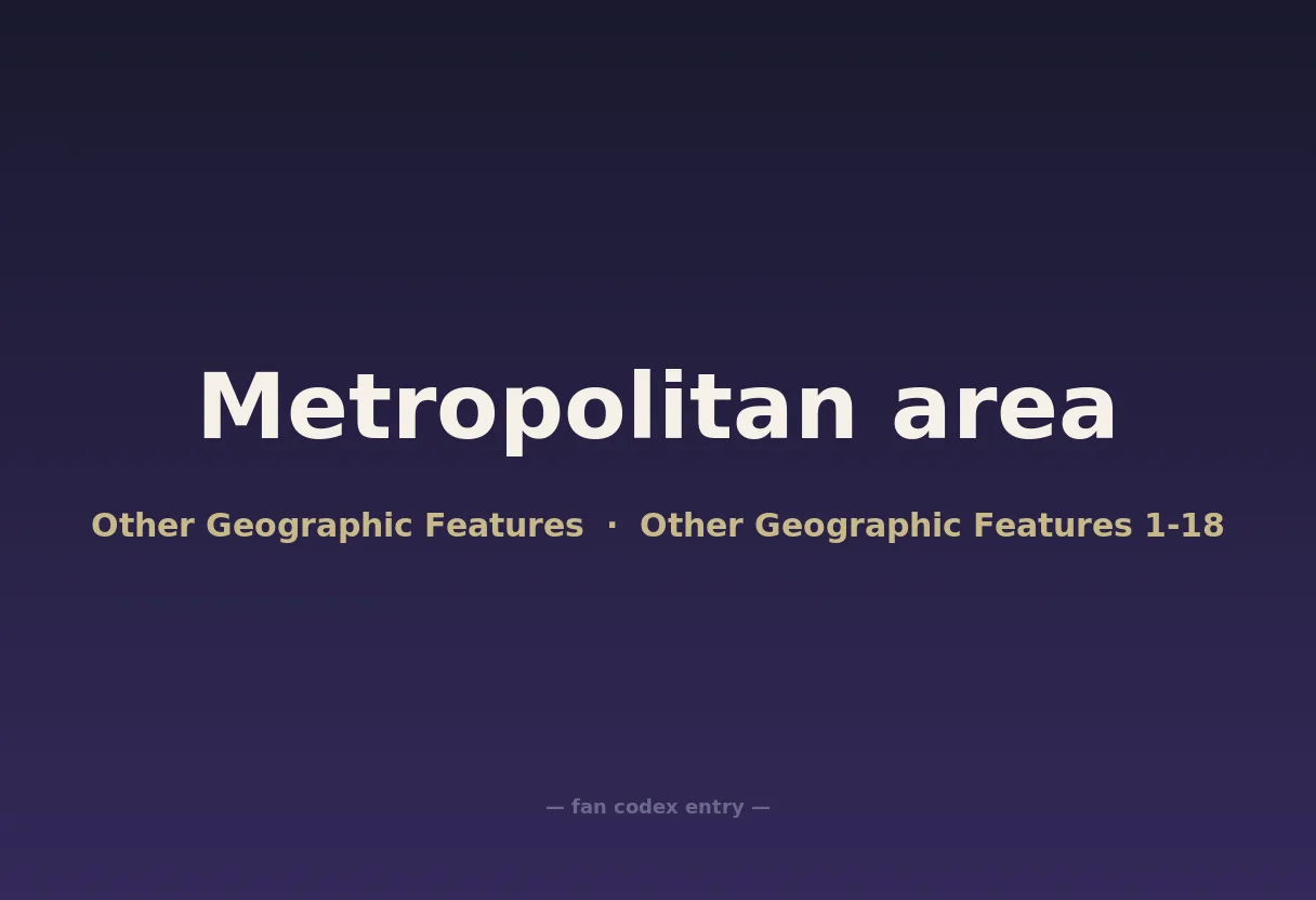 Metropolitan area