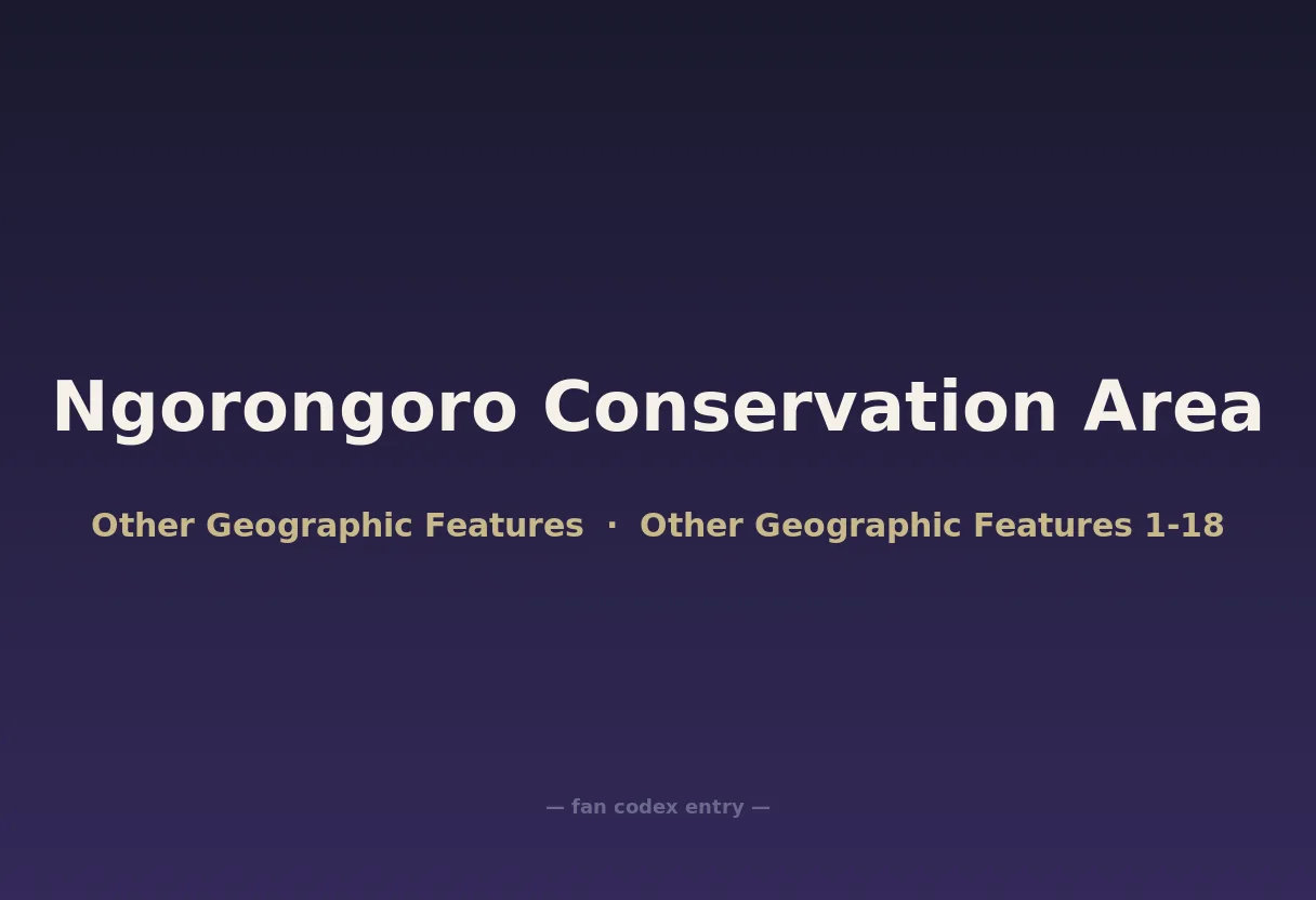 Ngorongoro Conservation Area